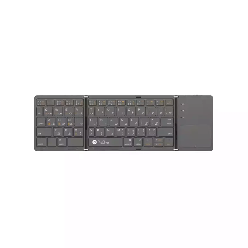 کیبورد بی‌سیم تاشو پرووان مدل PKW20 Flip Pro با تاچ‌پد و بلوتوث 5.2