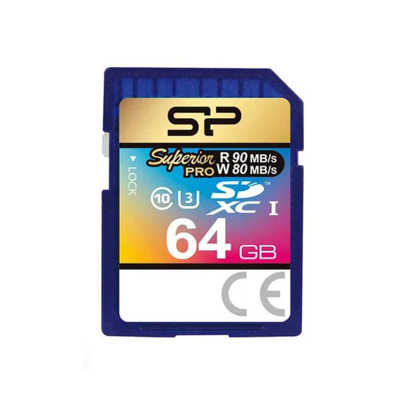 مموری اس دی سیلیکون پاور SP SDXC Superior Pro U3 90Mb/s