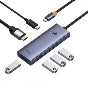 مشخصات هاب 6 پورت USB-C باسئوس مدل BS-OH118