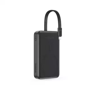 مشخصات پاوربانک وایرلس مگنتیک توان 30 وات ظرفیت 10000 میلی آمپر باسئوس مدل Magnetic Mini Wireless P1002210B + کابل تایپ سی