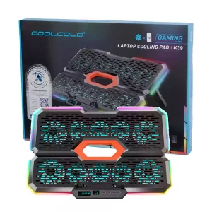 پایه خنک کننده لپ تاپ کول کلد مدل K39 RGB
