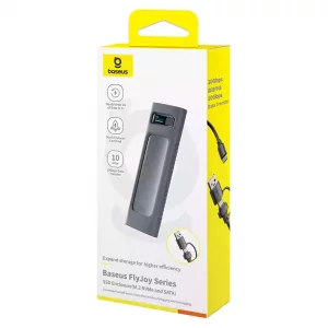خرید محفظه هارد SSD اکسترنال بیسوس مدل BS-0H155 | سرعت بالا، طراحی آلومینیومی، پشتیبانی از NVMe و SATA