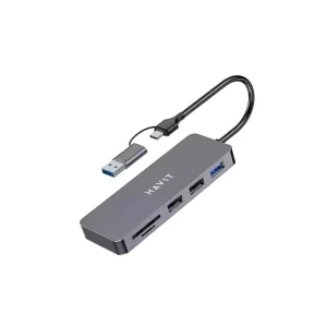 هاب 5 پورت USB+TYPE-C هویت مدل HV-H41