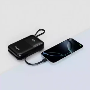 پاوربانک 22.5 وات ظرفیت 20000mAh انرجایزر مدل UE20075PQ،کابل تایپ سی و لایتنینگ