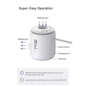 پمپ باد شارژی بیسوس مدل CG017 قابل حمل