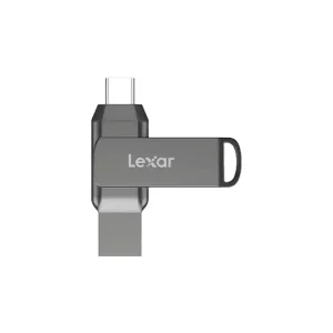 فلش مموری 128 گیگ لکسار مدل JumpDrive Dual Drive D400 دو سر USB-C و USB-A