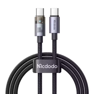 کابل شارژ تایپ سی به تایپ سی 100 وات 5 آمپر مک دودو مدل MCDODO CA-558 طول 1.2متر