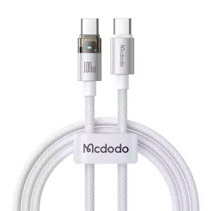 کابل شارژ تایپ سی به تایپ سی 100 وات 5 آمپر مک دودو مدل MCDODO CA-558 طول 1.2متر