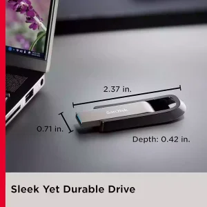 فلش مموری USB3.2 سن دیسک مدل EXTREME Go CZ810 ظرفیت 128 گیگ