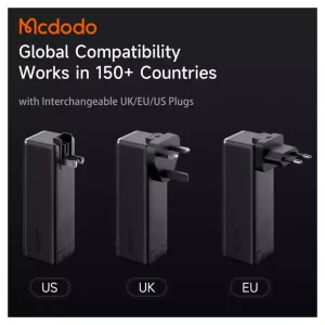 پاوربانک و آداپتور شارژ دیواری 30وات ظرفیت 10000 مک دودو مدل Mcdodo MC-3181 بهمراه کابل جمع شونده تایپ سی