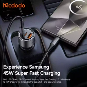 قیمت شارژر فندکی 3 پورت 90 وات برند مک دودو مدل MCDODO CC-3110