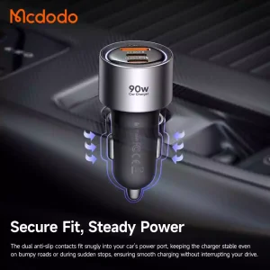 شارژر فندکی 3 پورت 90 وات برند مک دودو مدل MCDODO CC-3110