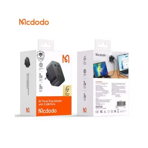دو شاخه مسافرتی+آداپتور دیواری شارژ سریع 20 وات مک دودو مدل MCDODO CP-0750