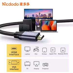 مشخصات کابل تبدیل HDMI به VGA مک دودو Mcdodo CA-7770 طول 2 متر