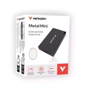 اس اس دی اکسترنال ورباتیم Verbatim Metal Mini SSD 1TB USB 3.2 Gen 2x2
