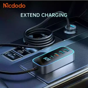 شارژر فندکی 5 پورت 107 وات مک دودو مدل CC-1900