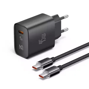 شارژر دیواری 45 وات GaN مک دودو مدل CH-5080 به همراه کابل