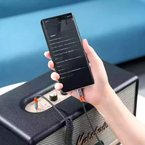 کابل فنری تبدیل USB-C به جک 3.5 میلی‌متری AUX مک دودو مدل CA-0900
