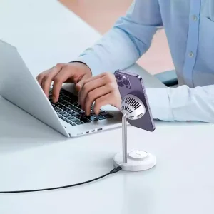 مشخصات استند شارژر وایرلس مگنتی 15 وات مک دودو مدل CH-2150 با فن خنک‌کننده