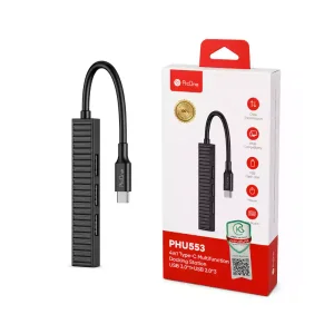 مشخصات هاب 4 پورت USB-C پرووان مدل PHU553