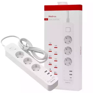 چندراهی برق هادرون P343 با شارژر 30 وات USB-C