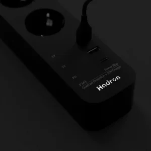 چندراهی برق هادرون P343 با شارژر 30 وات USB-C