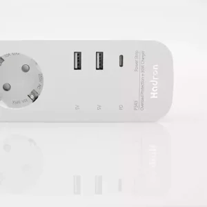 چندراهی برق هادرون P343 با شارژر 30 وات USB-C