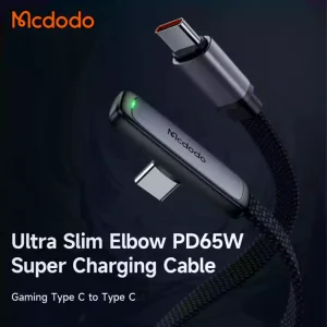 مشخصات کابل شارژ شریع تایپ سی به تایپ سی 65 وات مک دودو مدل MCDODO CA-3360 طول 1.2 متر