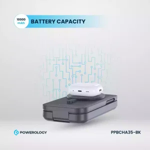 پاوربانک Powerology PPBCHA35-BK ظرفیت 10000mAh با شارژ Qi2