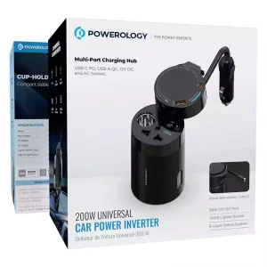 اینورتر خودرو Powerology با USB-C و USB-A