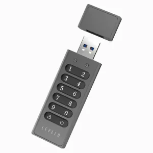 فلش مموری رمزدار لولو Levelo LockVault Digital ظرفیت 128 گیگابایت
