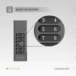 صفحه‌کلید عددی فلش مموری Levelo LockVault Digital برای ورود رمز