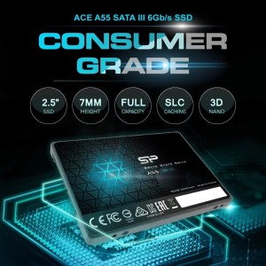 خرید اینترنتی اس اس دی اینترنال SATA3.0 سیلیکون پاور مدل Ace A55 ظرفیت 1 ترابایت و قیمت انواع حافظه SSD سیلیکون پاور از فروشگاه آنلاین ژاوا