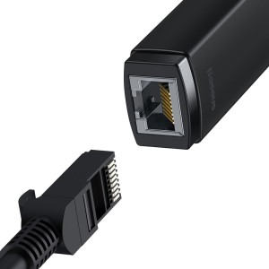 مبدل یواس‌بی به پورت شبکه بیسوس Baseus Ethernet Adapter USB to RJ45 LAN Port WKQX000001