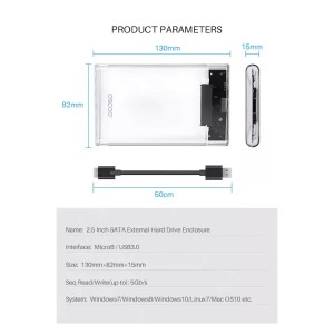 قاب مبدل SATA 3 به اکسترنال اسکو OSHD1