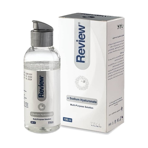 محلول شستشوی  لنز ریویو حجم 120 میلی لیتر