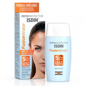 ضدآفتاب  بی رنگ فیوژن واترایزدین  spf50 isdin