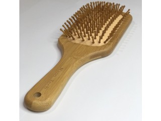 برس مو چوبی بامبو مدل مستطیلی