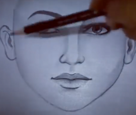 ویدئو :  آموزش نقاشی چهره سیاه و سفید