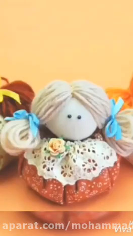 آموزش ساخت کاردستی/کاردستی زیبا عروسک پارچه ای.