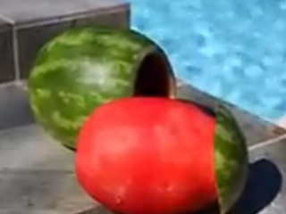 ویدئو : هنرنمایی فوق العاده جالب با هندوانه