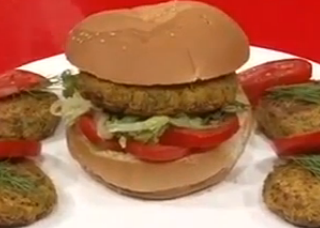 ویدئو : برگر قارچ و نخود