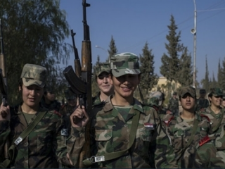 ویدئو : گردان زنان تکاور ارتش سوریه