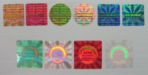 هولوگرام در رنگهای مختلف