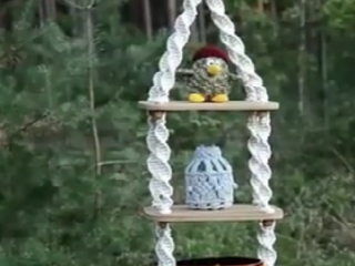 ویدئو :   آموزش مکرومه بافی؛ شلف آویز