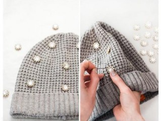 آموزش تصویری از زیبا کردن کلاه پشمی در زمستان