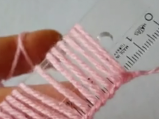 ویدئو :  آموزش بافتنی با خط کش