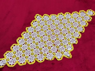 رومیزی قلاب بافی لوزی کد05