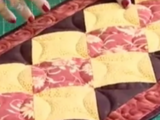 ویدئو :  آموزش چهل تکه دوزی - رومیزی ناهار خوری (رانر)