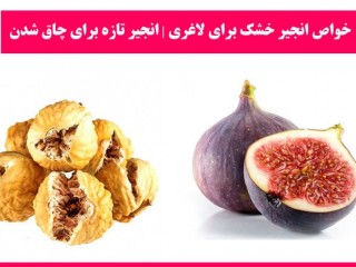 خواص انجیر خشک برای لاغری | انجیر تازه برای چاق شدن